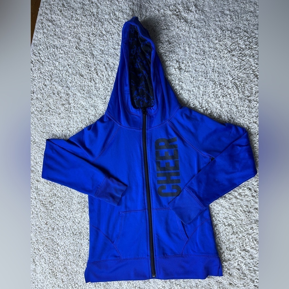 Girls Size 8 Justice Active Blue Cheer Jacket